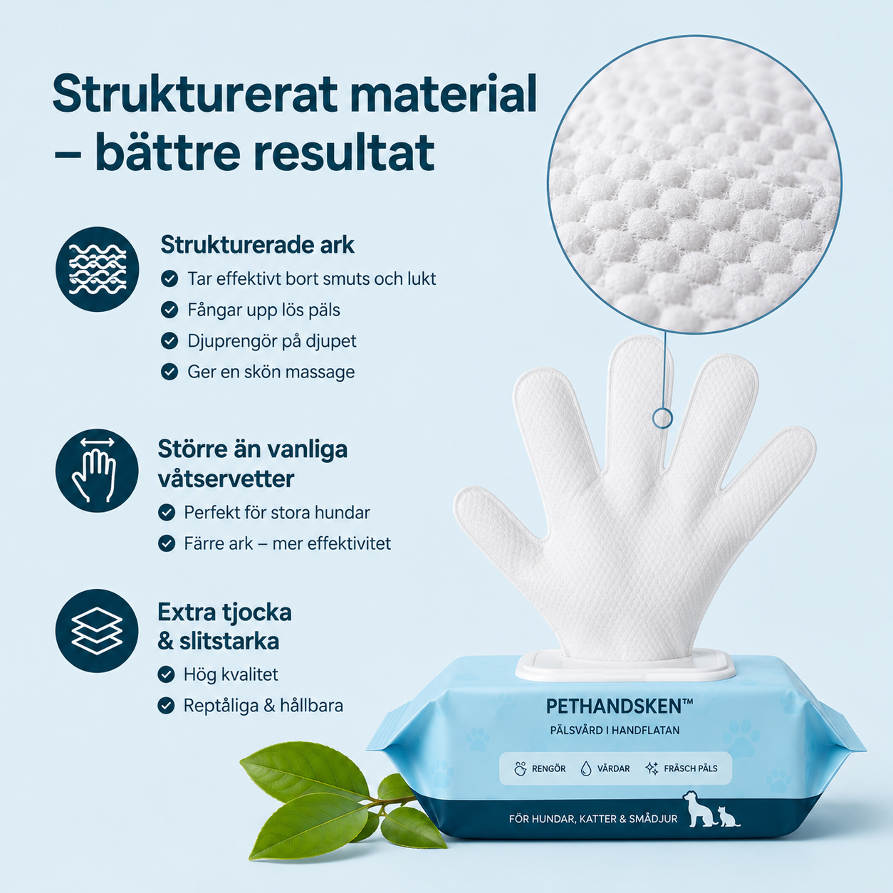 PETHANDSKEN™ - PÄLSVÅRD I HANDFLATAN