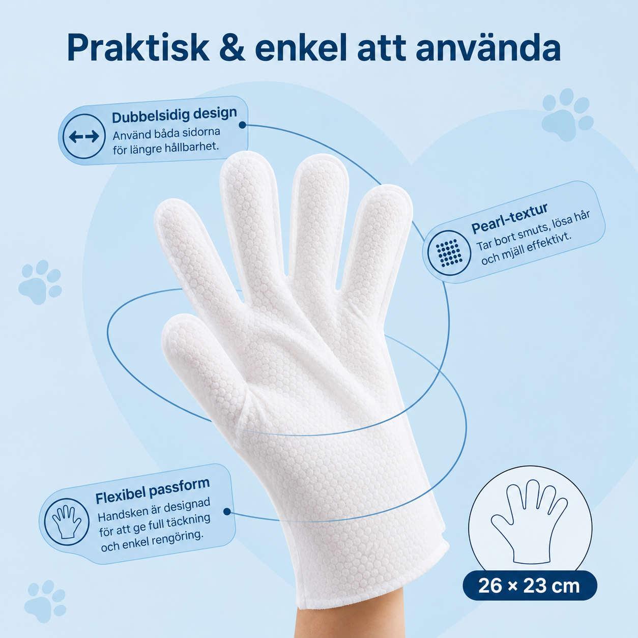 PETHANDSKEN™ - PÄLSVÅRD I HANDFLATAN