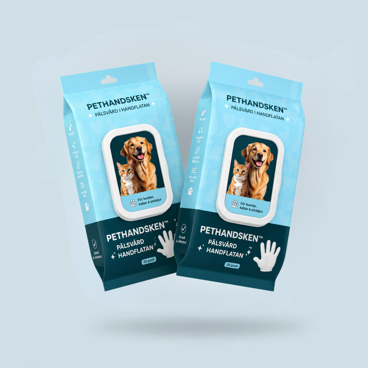 PETHANDSKEN™ - PÄLSVÅRD I HANDFLATAN